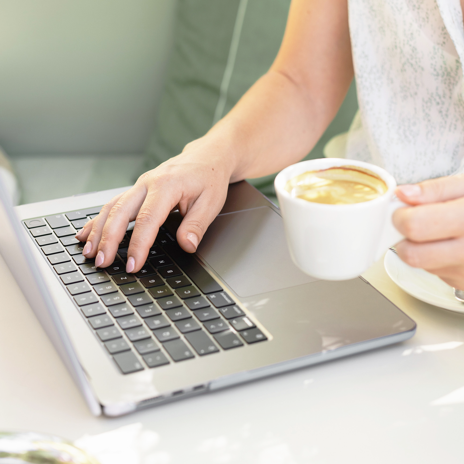 web designer working on computer