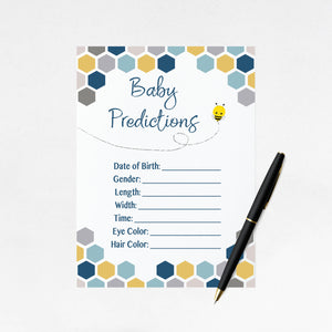 Baby Prediction Card for Guests