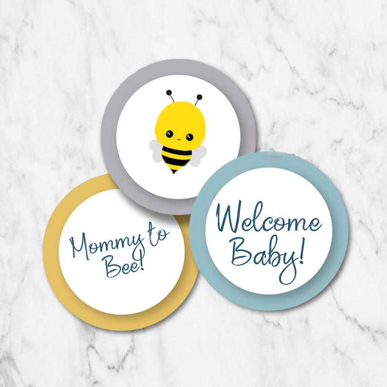 Printable Bee Cupcake Toppers - LillyBellePaperie printable-bee-cupcake-toppers-lillybellepaperie