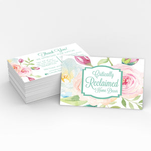 Floral Modern Custom Business Card Design