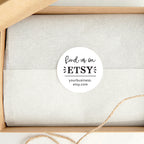Find us on Etsy Stickers