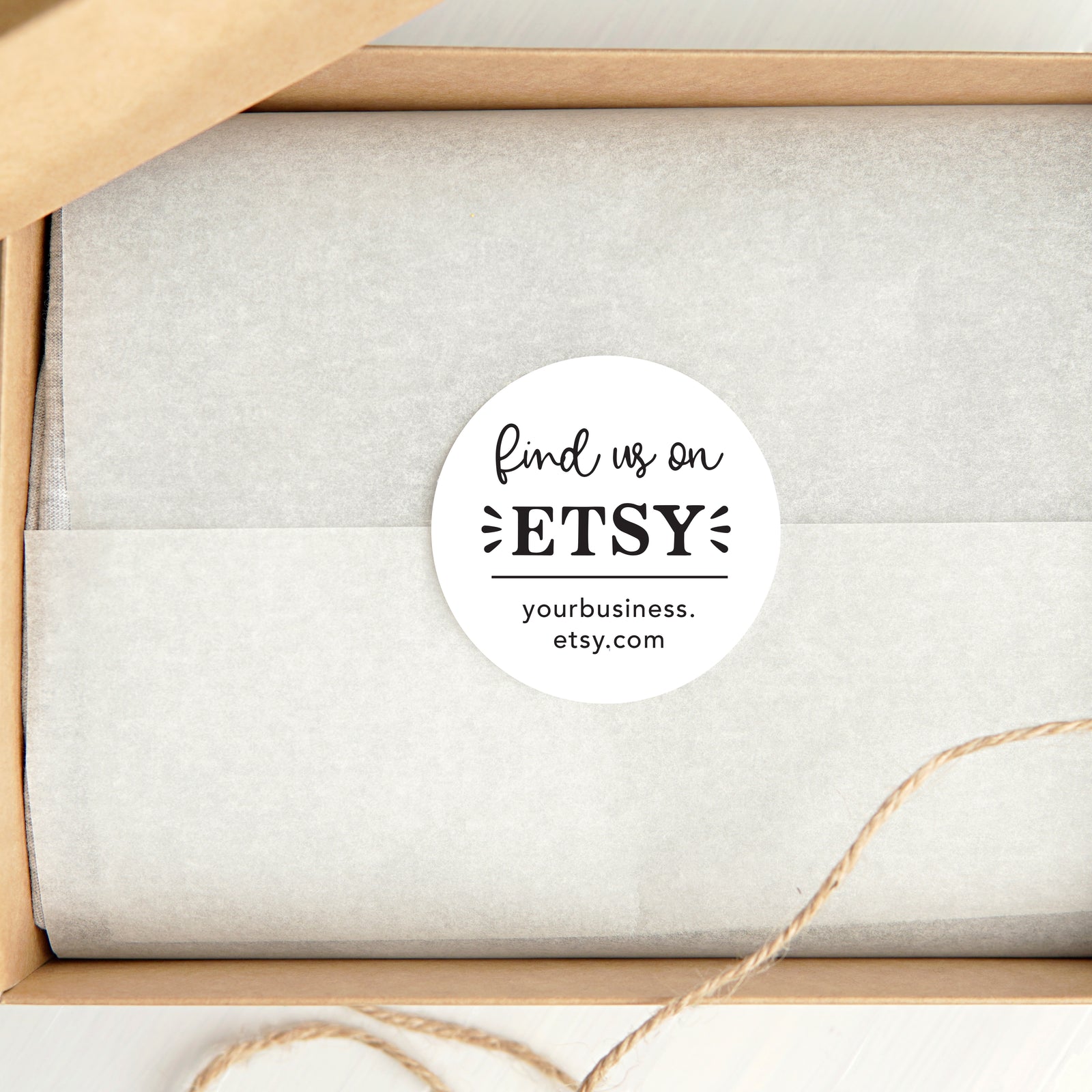 Find us on Etsy Stickers