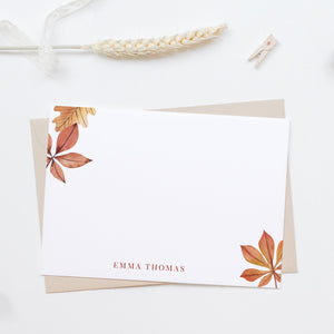 Fall Personalized Flat Notes