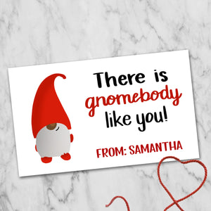 Printable Gnome Valentine's Day Card