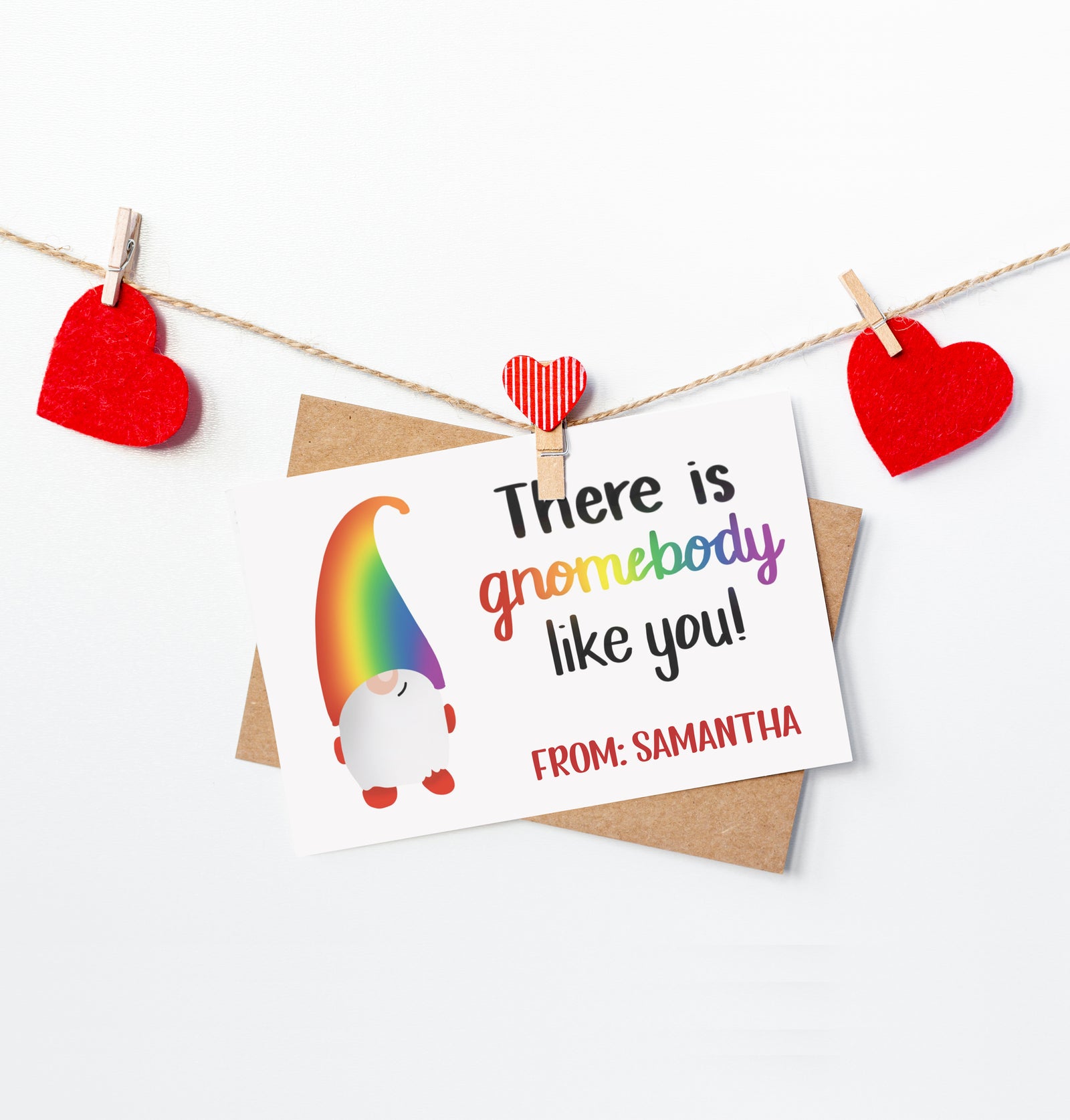 LGBTQ gift ideas for Valentine's Day, gnome valentine cards, valentines gifts for her, valentine gift for him, rainbow gifts for Valentines day