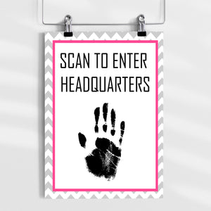 Digital Hand fingerprint scanner for kids spy birthday party ideas