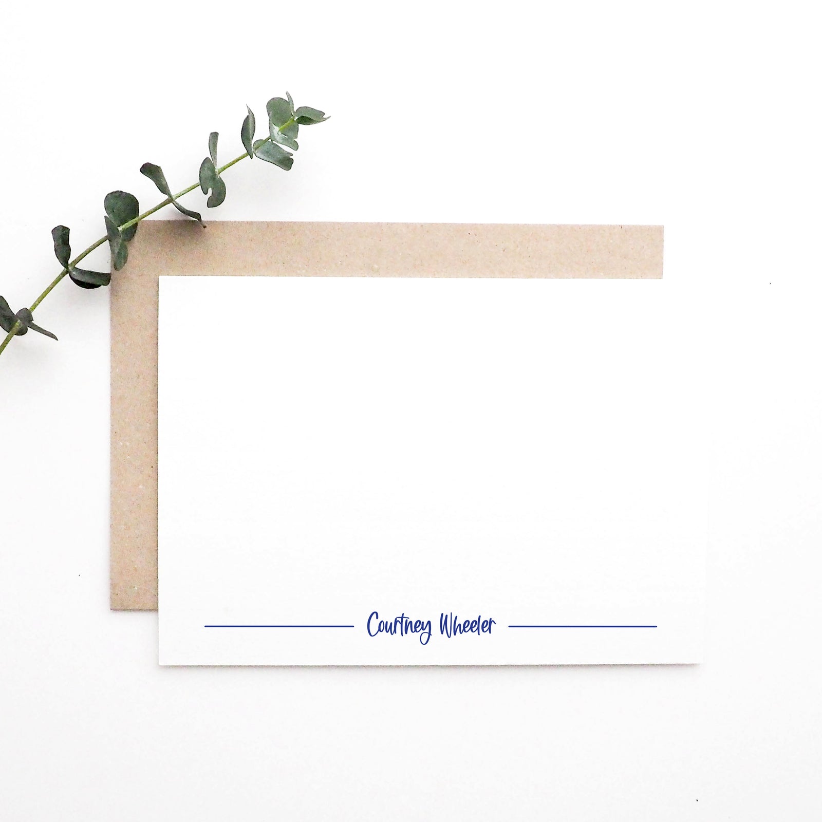 Personalized Flat Stationery Notes