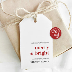 Printable Merry & Bright Tags