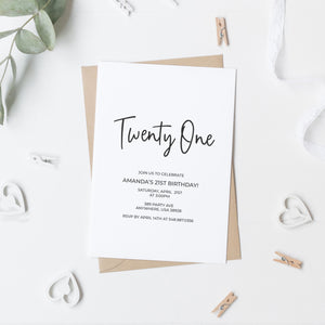 Milestone Birthday Invites