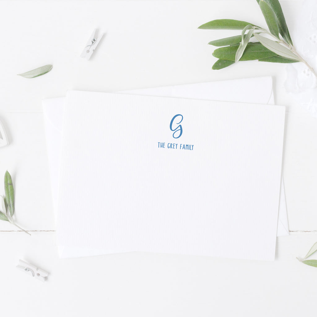 Personalized Flat Stationery Cards