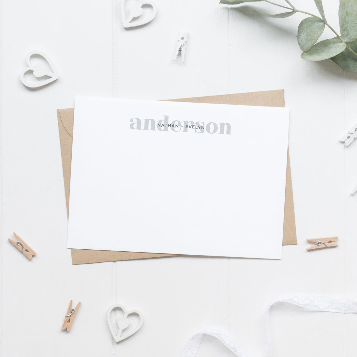 Personalized Flat Stationery Cards