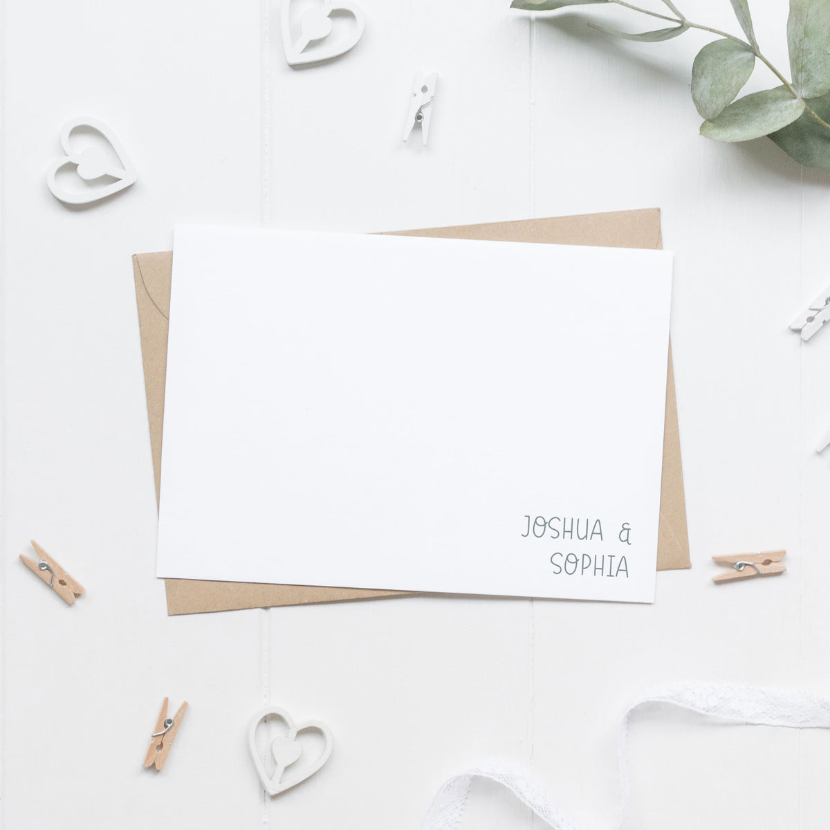 Personalized Stationery Cards for Couples