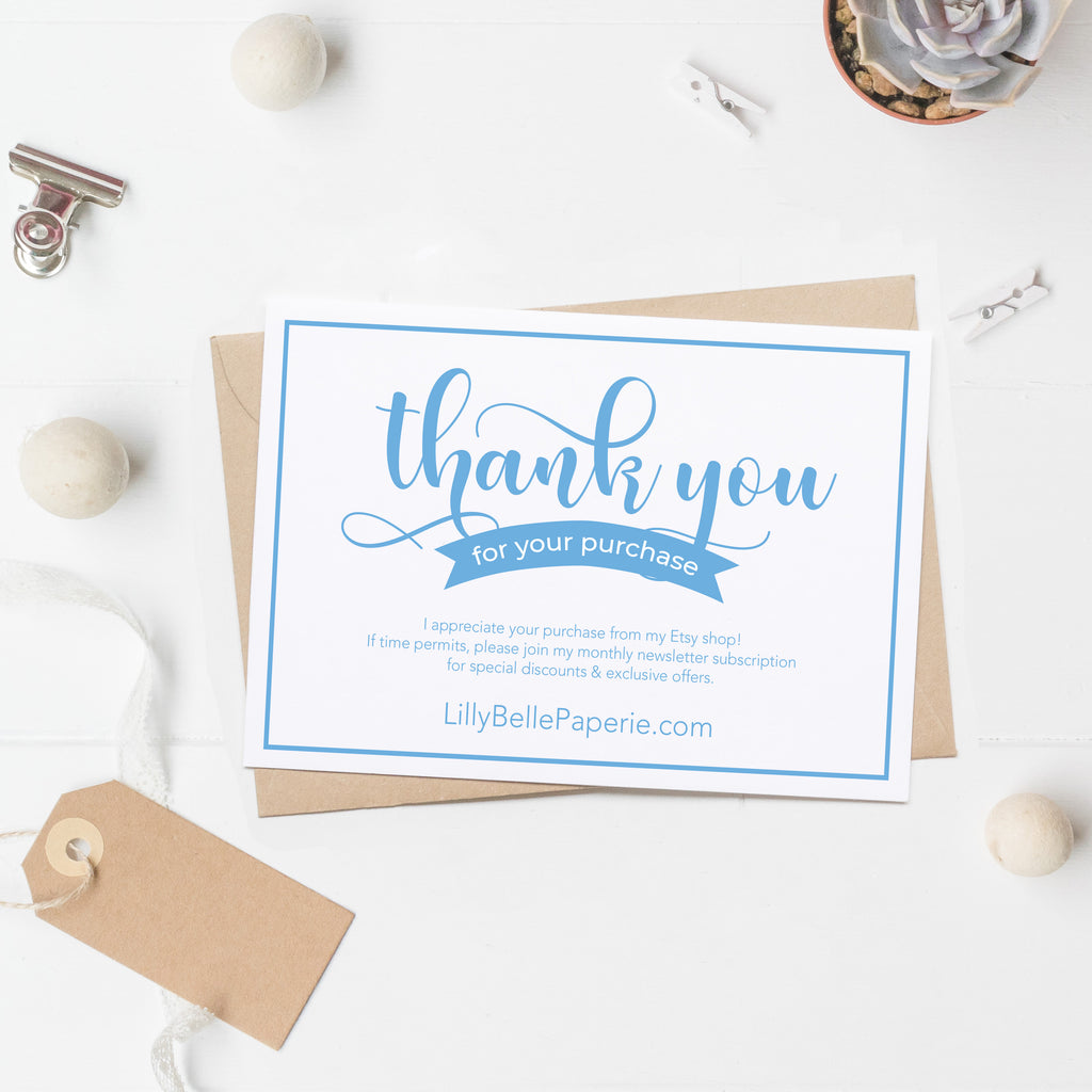 Thank You Small Business Postcards