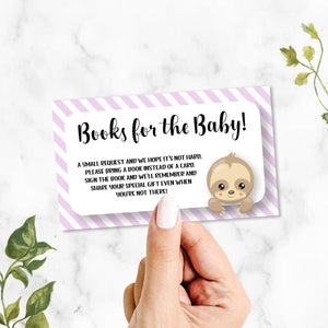 Sloth Book Request Cards