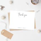 Personalized Thank You Flat Stationery Cards