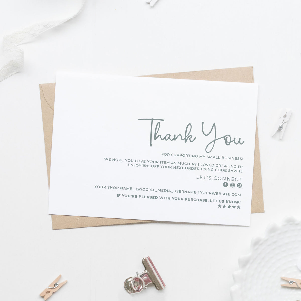 Thank You Small Business Postcards