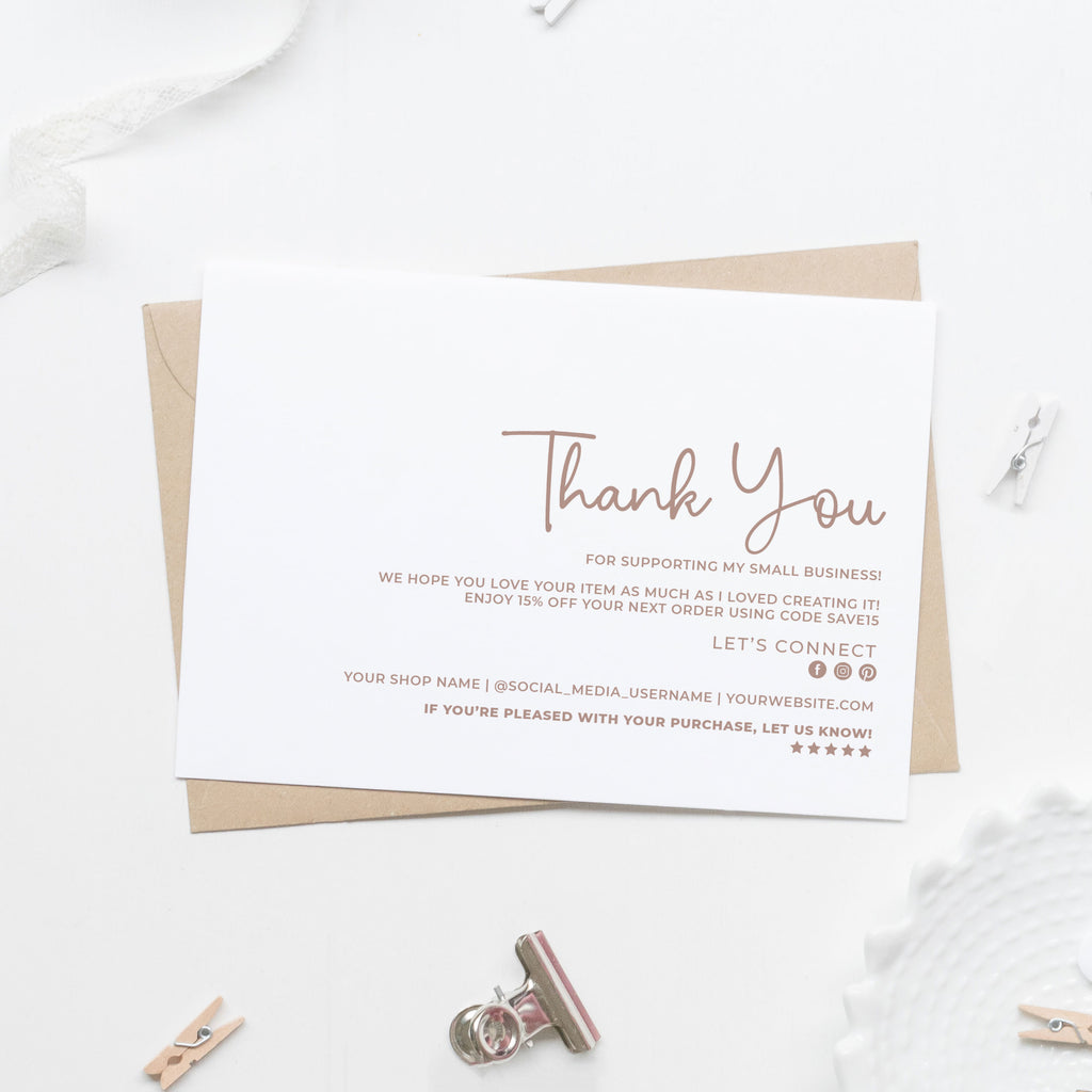 Thank You Small Business Postcards