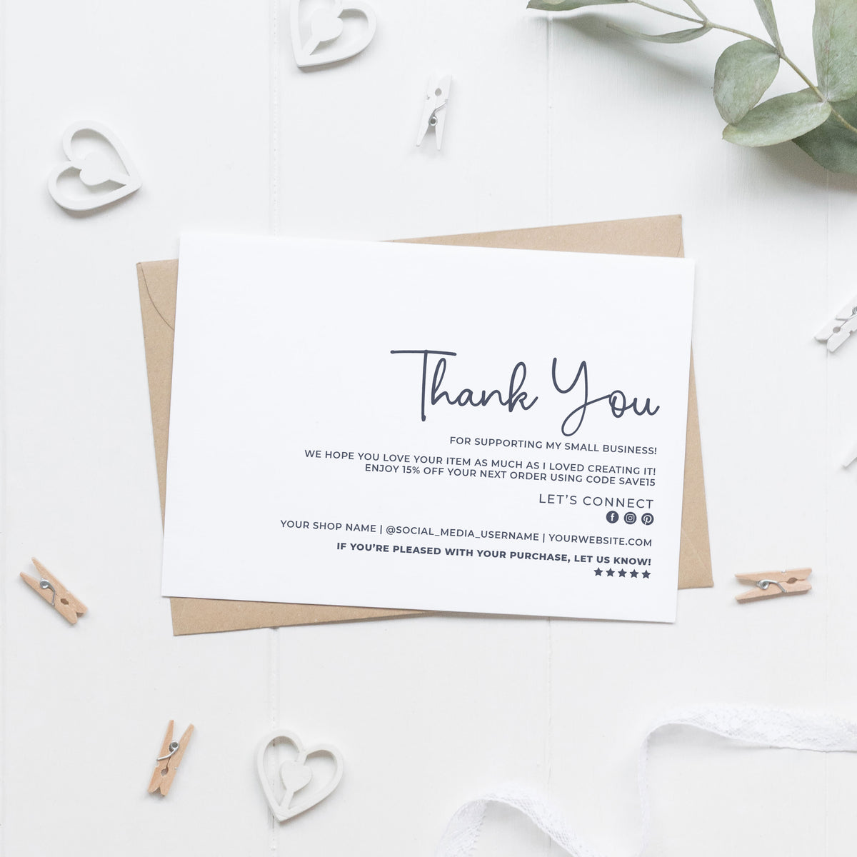 Thank You Small Business Postcards