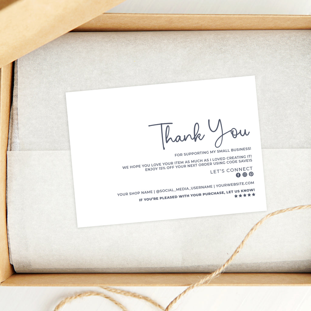 Thank You Small Business Postcards
