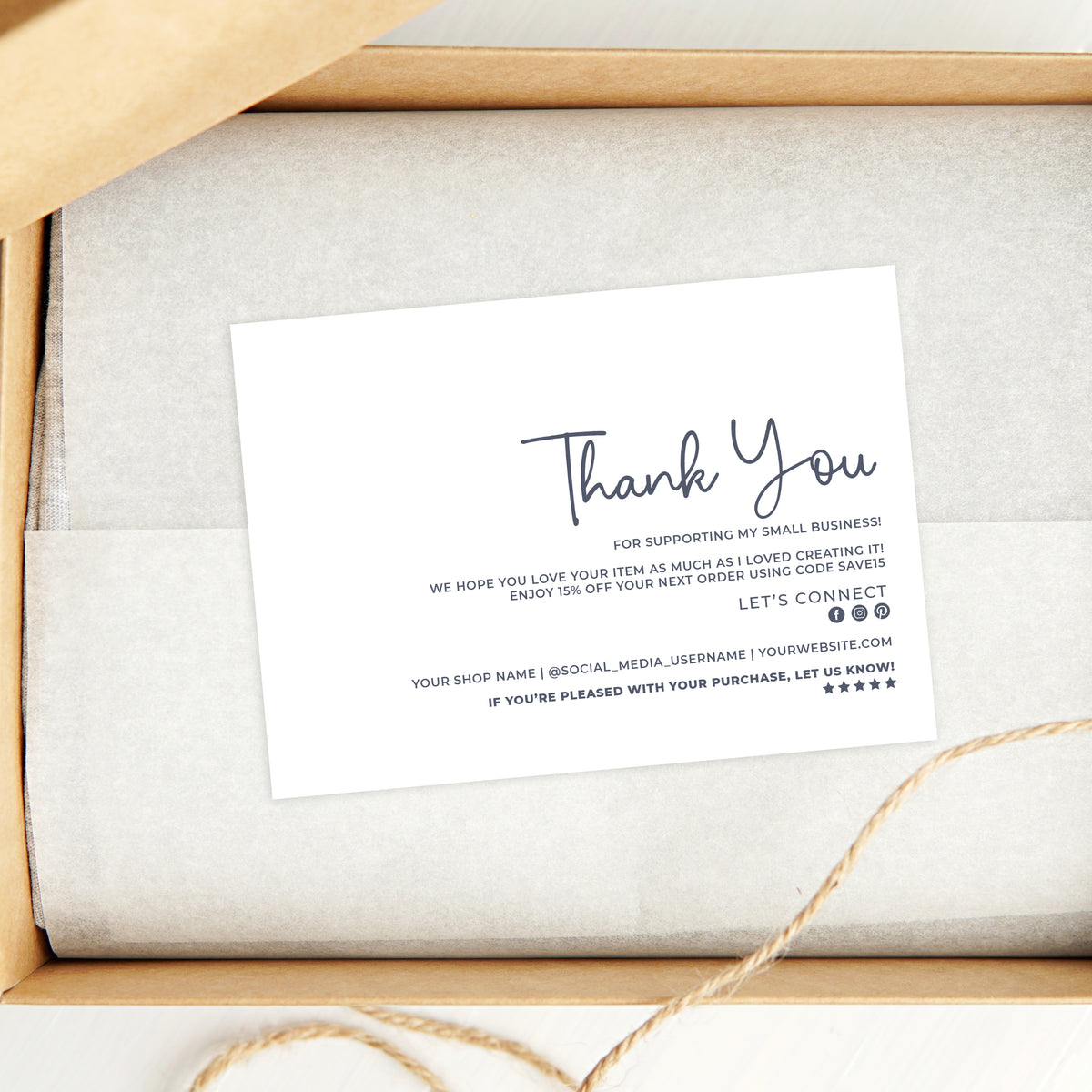 Thank You Small Business Postcards