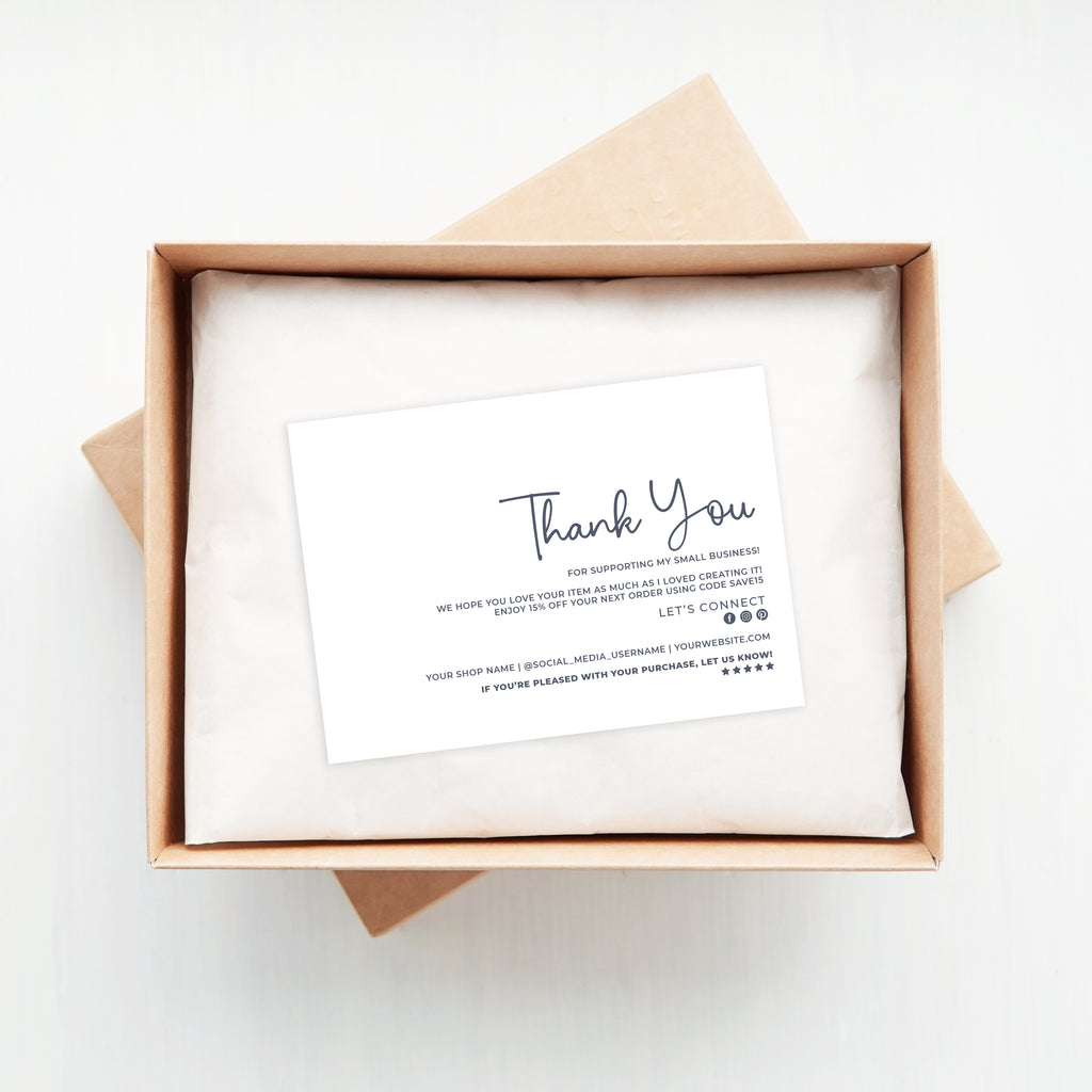 Thank You Small Business Postcards