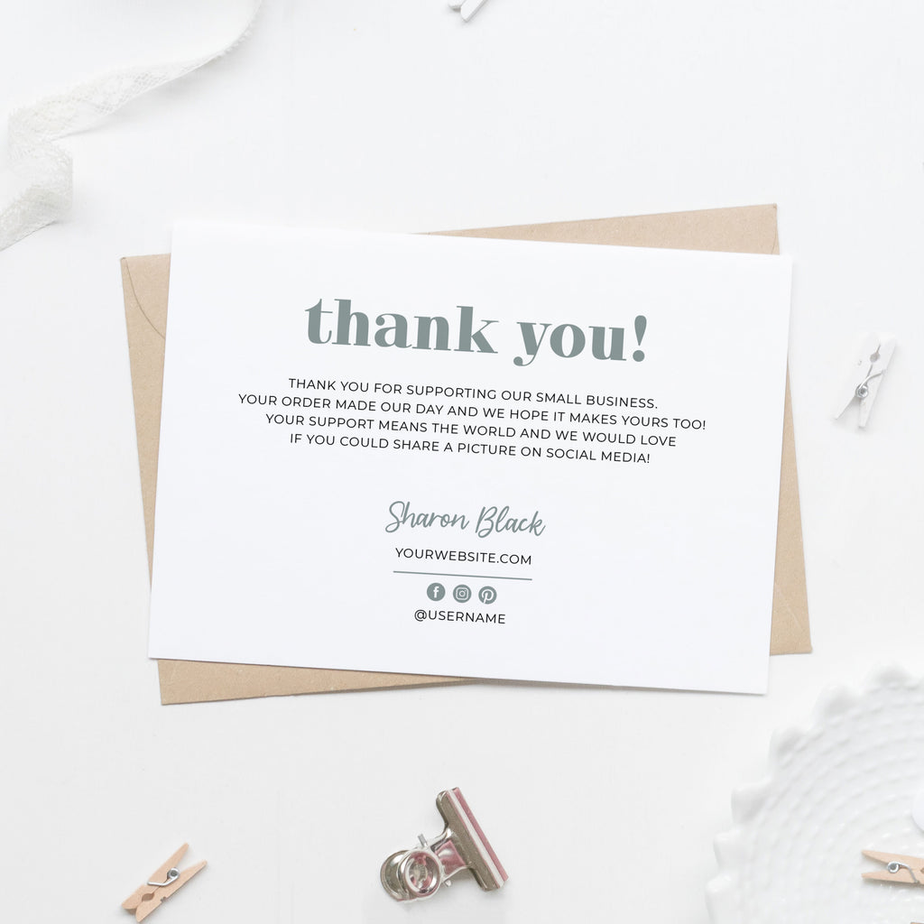 Thank You Small Business Notecards