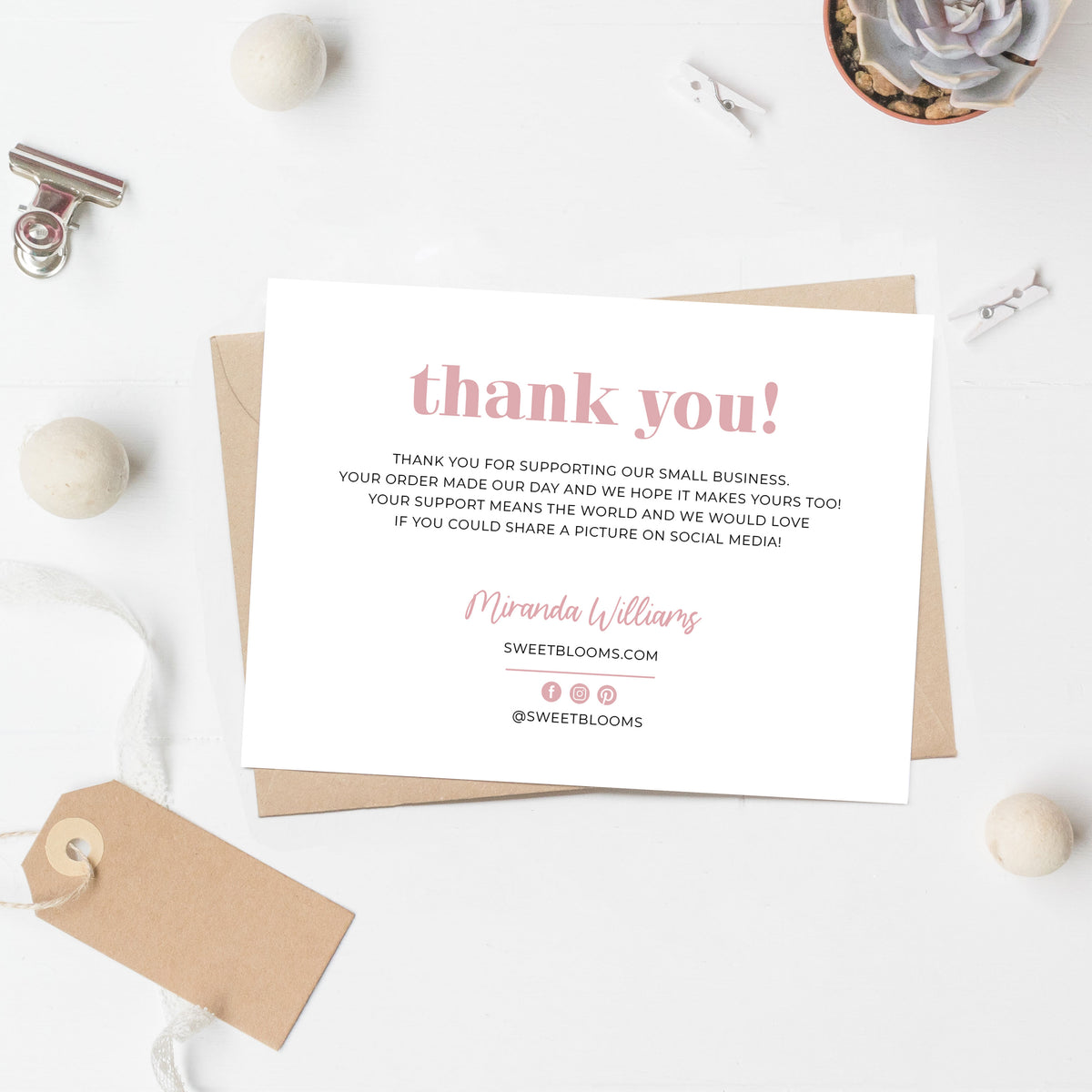 Thank You Small Business Notecards