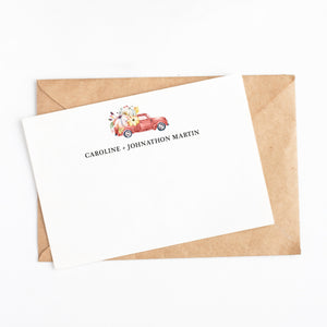 Fall Truck Personalized Flat Notes