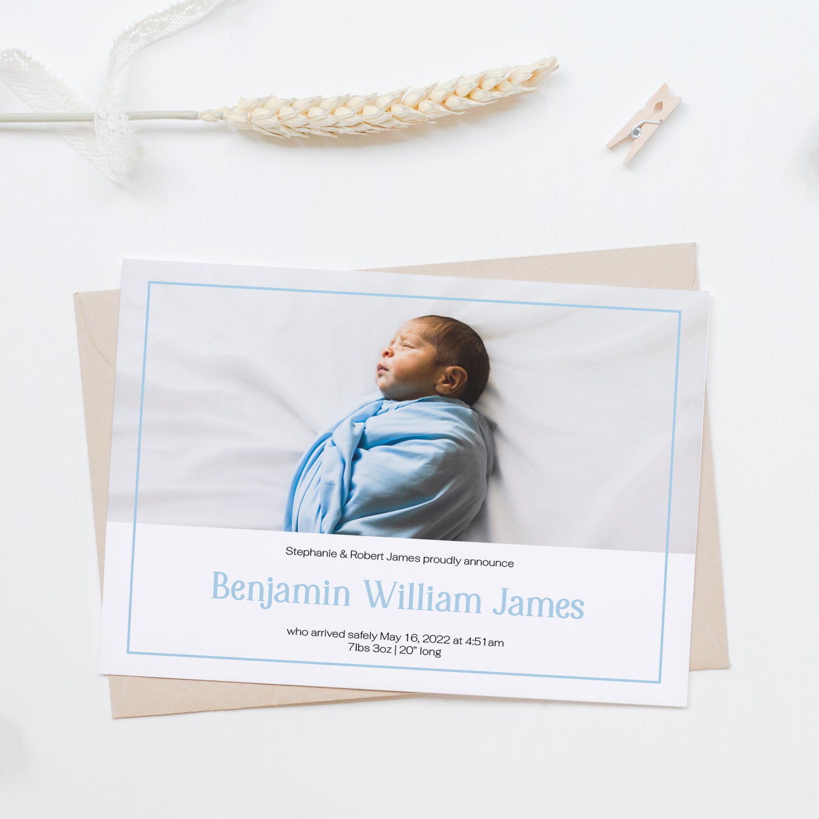 Newborn Birth Announcement Cards