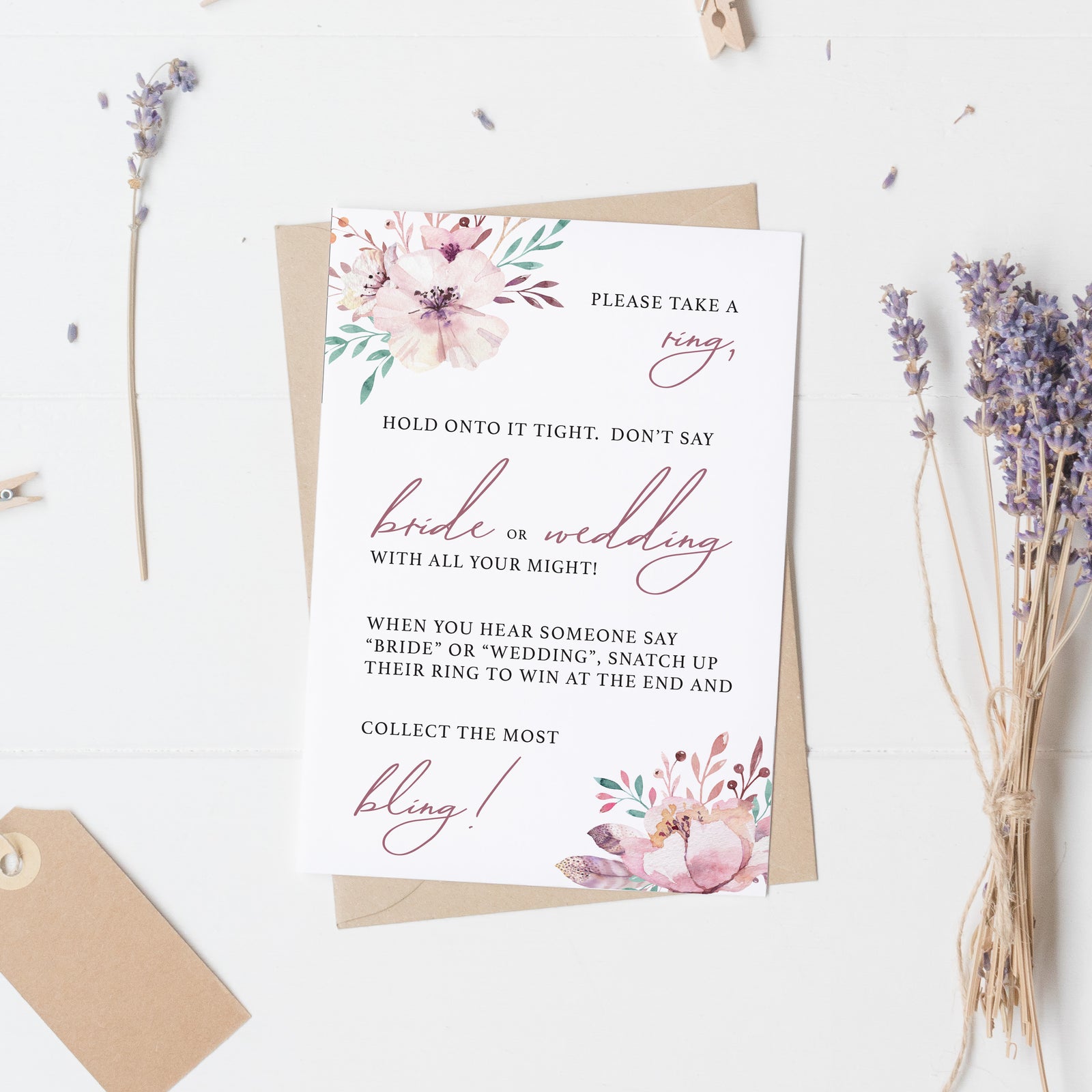 Ring Hunt Activity Card