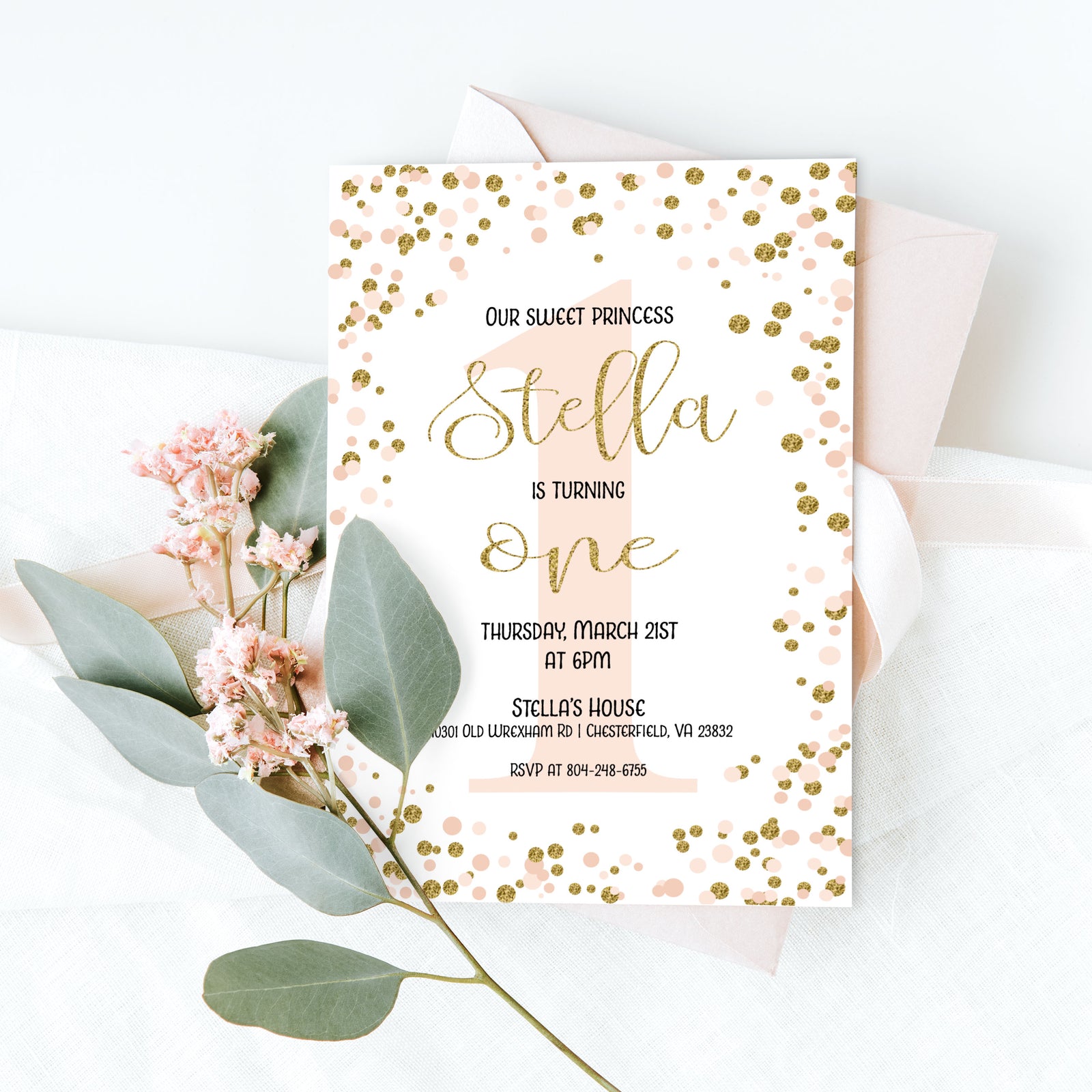 First Birthday Invitation (sample)