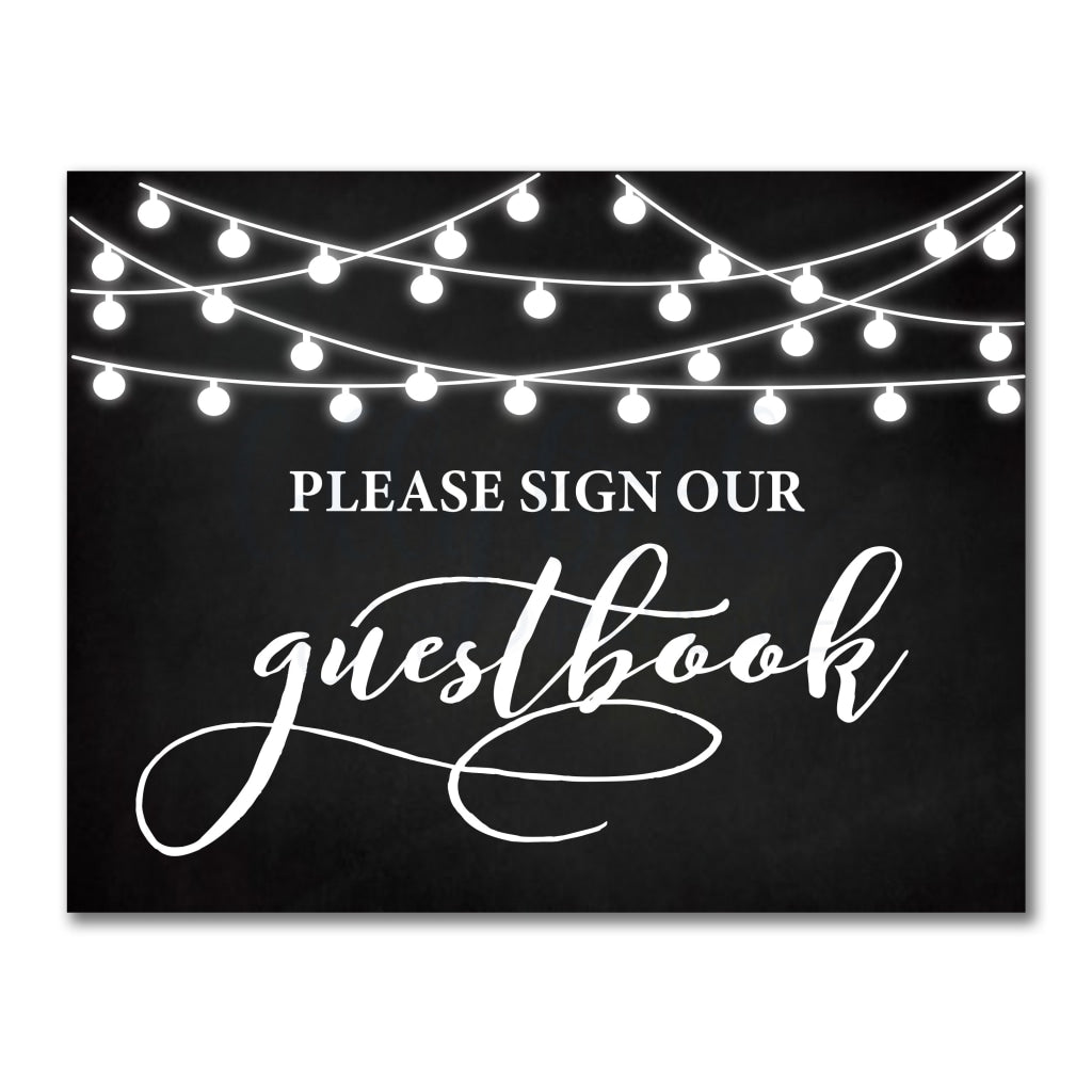 Guestbook Sign Invitations