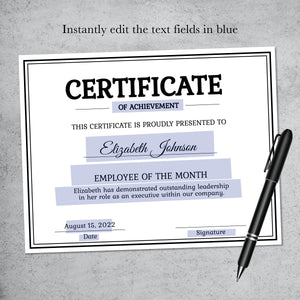 Standard Certificate