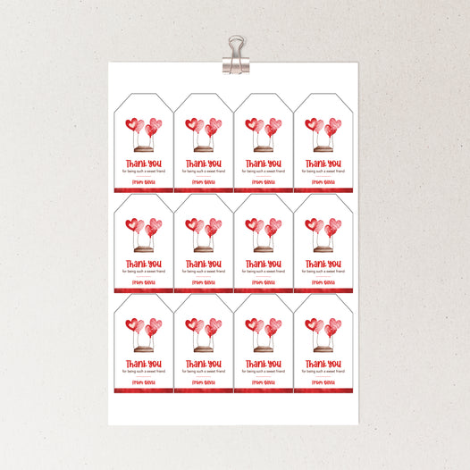 Printable Valentine Swing Tags
